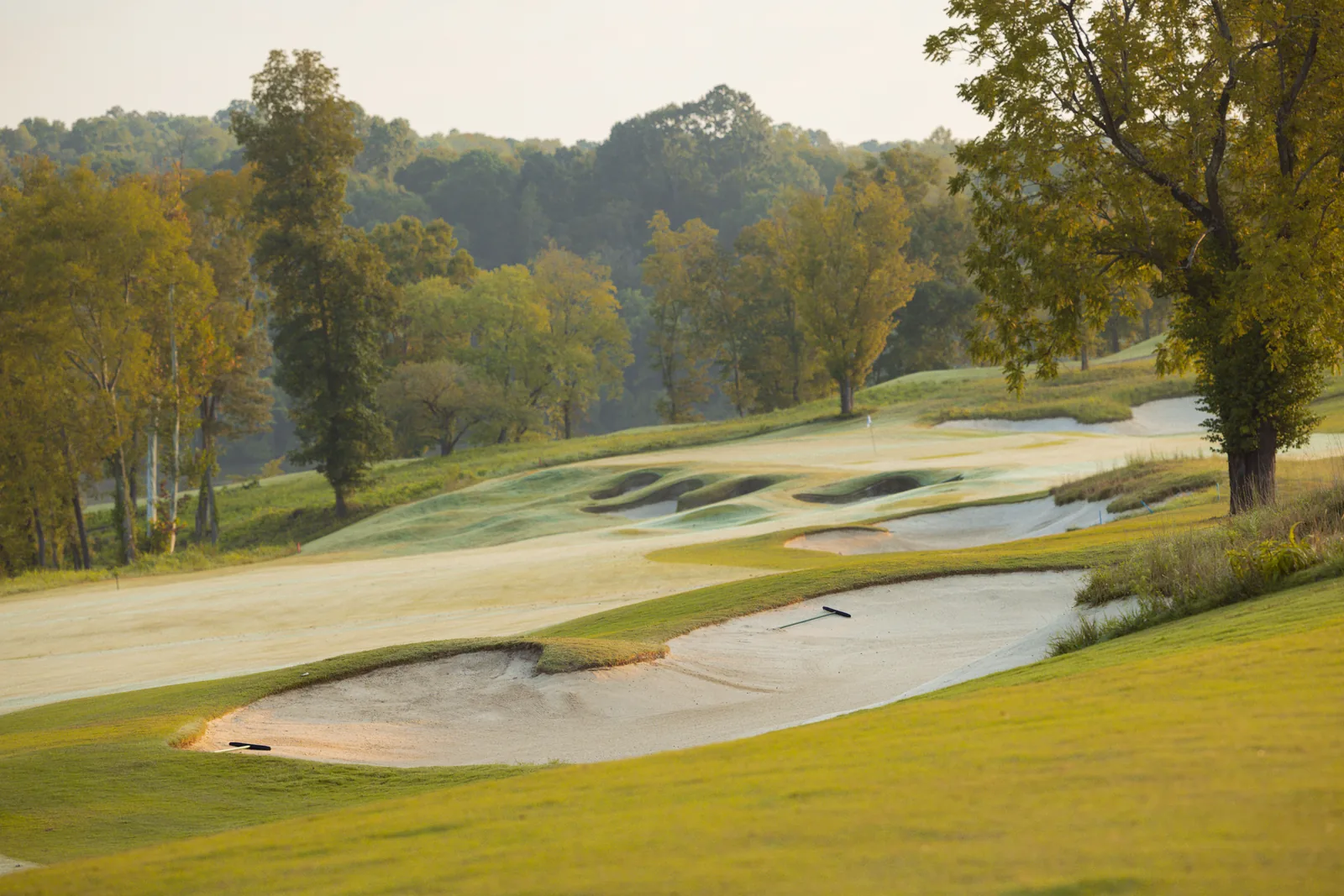 Greg Norman golf course at sunrise